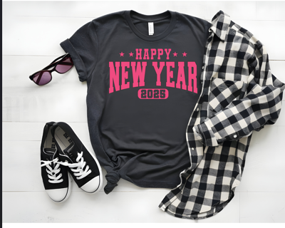 Pink New Year t-shirt